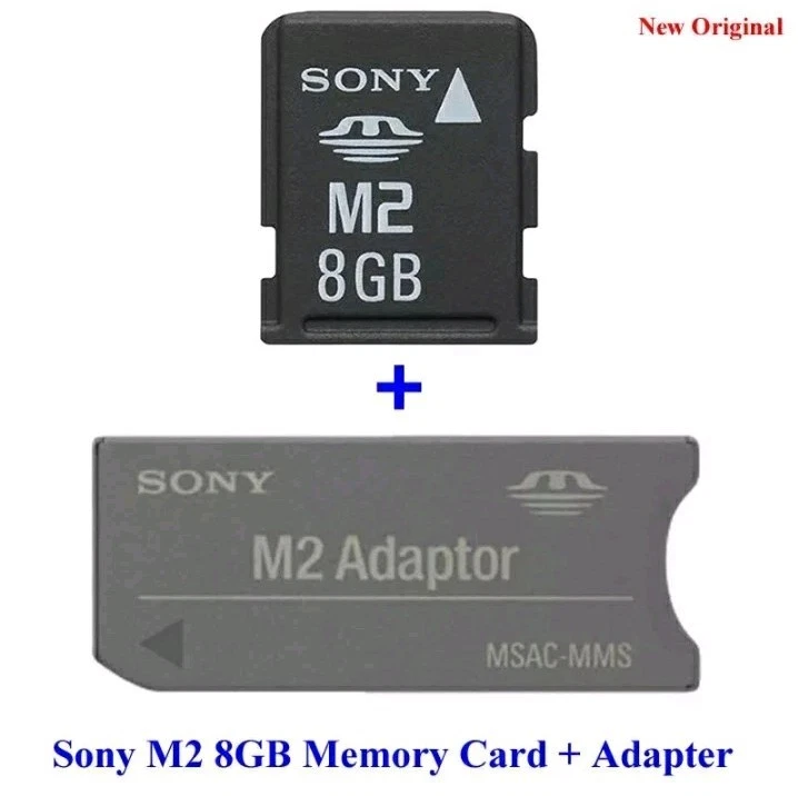 Sony M2 8GB Memory Card + M2 MSAC-MMS Adapter - For Cybershot Digital Camera - Image 1 of 1