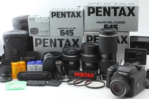 4 obiettivi [Top MINT / ALL BOX] Pentax 645NII FA 75mm + 120 pellicola posteriore x2 dal GIAPPONE - Foto 1 di 24