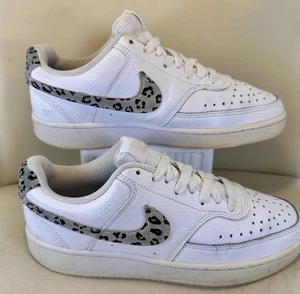 Nike Court Vision Low Leopard Swoosh weiß Turnschuhe DD9665-100 Damengröße 7,5 - Bild 1 von 6