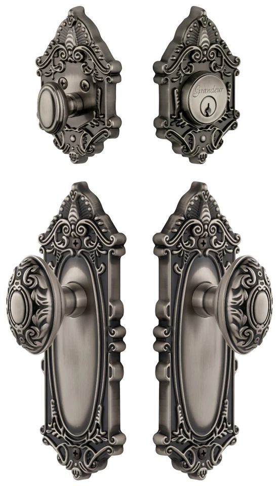 Grandeur GVCGVC_SP_ESET_238 Grande Victoriano Latón Sólido Individual - Gris Foto 1 de 1