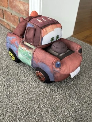 Camión de remolque de felpa suave Disney Pixar Cars Talking & Joking Mater 2011 probado funciona Foto 1 de 3