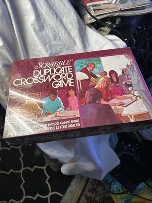 Vintage 1975 Scrabble Duplicate Crossword Game Word Tile Game New automatic - Image 1 of 4