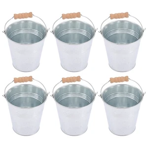 6 Pcs Eiskübel Pommes-Frites-Eimer Mini-Eimer Partyartikel Halter Für - Bild 1 von 12