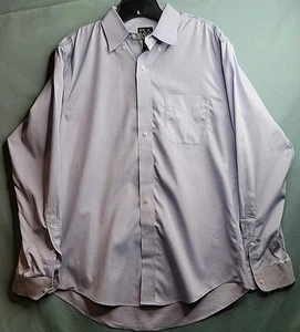 Jos A Bank Travelers Hemd Herren 16 34 Blau Taylor Fit 100% Baumwolle  - Bild 1 von 6