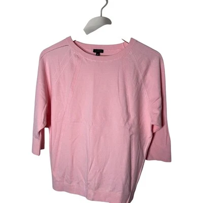 Talbots Sweater Women's Size M Pink Crew Neck Pullover 3/4 Sleeve - Image 1 of 4