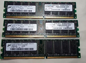 PC-3200 (DDR-400) 3 x 512MB - Picture 1 of 1