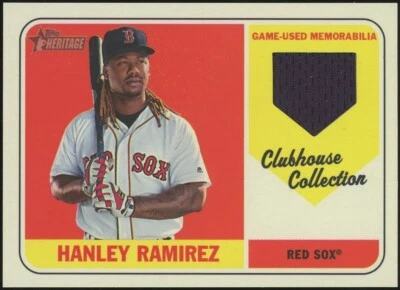 2018 Topps Heritage Hanley Ramirez Jersey Clubhouse Collection Red Sox - Image 1 of 2