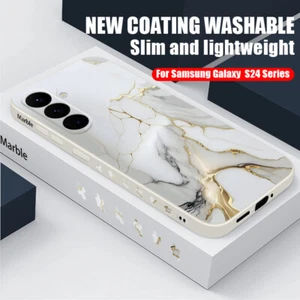 Shockproof Case For Samsung A15 A17 A35 A55 A56 S25 S24 Ultra Marble Phone Cover - Picture 1 of 18