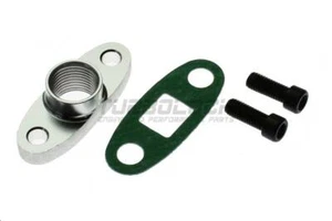 Flansch Ölrücklauf Aluminium - 1/2" NPT Gewinde - Garrett T3 T4 GT40 GT50 GT55  - Picture 1 of 1