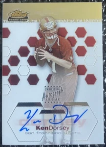 Ken Dorsey 2003 Topps Finest Refractor #131 Autograph Auto Rookie /199 49ERS NM+ - Picture 1 of 4