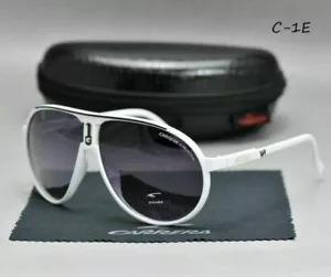 Retro Sunglasses Unisex Matte Frame Carrera Glasses+Box UV400 Driving Sunglasses - Picture 1 of 13