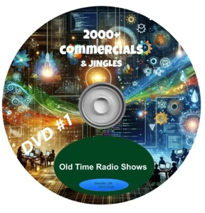 Old Time Radio 2000+ Commercials, Advertising, Jingles OTR mp3 DVDs - Imagen 1 de 3
