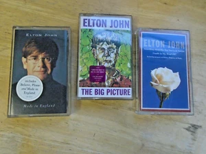 Elton John Bundle (Big Picture, Made in England etc) - 3x Cassette Tapes - VGC - Picture 1 of 5