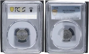 Württemberg Ellwangen 5 Pfennig 1918 Emergency Money PCGS MS66 112742 - Picture 1 of 1