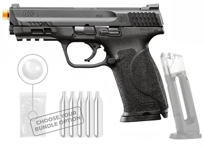 Pistola de Airsoft Umarex S&W M&P9 M2.0 Blowback CO2 6 mm con paquete Wearable4U Foto 1 de 4