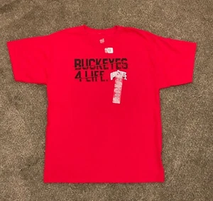 Ohio State University Buckeyes T-Shirt Red Youth XL College Football Basketball - Picture 1 of 4