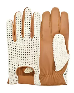 Clásico Guantes Para Conducir Croché Cuerda Espalda piel auténtica Chófer - Imagen 1 de 6