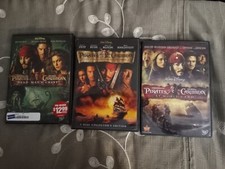 Set of pre-owned Pirates of The Caribbean Movies 1, 2, and 3 DVDs by Disney