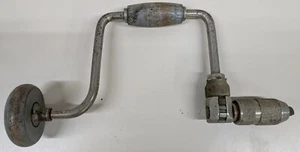 Vintage STANLEY Handyman Bit Brace Hand Drill No H1253A Made in USA - Picture 1 of 8