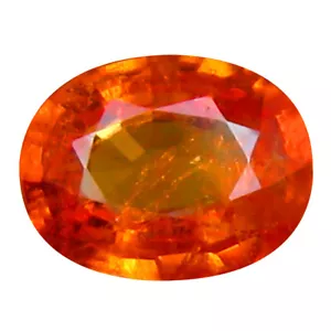 Piedra preciosa naranja Spessartine Namibia Fanta corte ovalado bonito de 1,02 quilates (7 x 5 mm) - Imagen 1 de 1