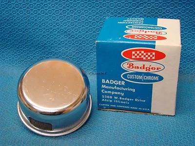 Tapa de aceite 1-3/8" CROMO Buick Chevy Cadillac Pontiac F85 Corvette Tempest Camaro Foto 1 de 4