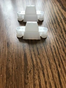 Set of 2 Gottlieb White Tent Style Pinball Lane Guides  1  1/2 inch  ( NEW ) - Picture 1 of 2