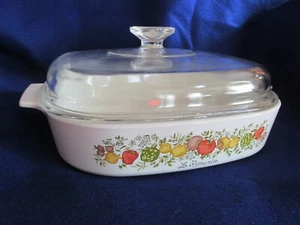 Vintage Spice of Life Le Romarin CorningWare Baking Dish w/Lid A-10-B 10x10 USA - Picture 1 of 8