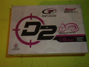 (6) TOP FLITE D2 DIVA GOLFBÄLLE (WEISS) - Bild 1 von 1