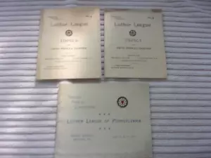 3 VINTAGE 1895 LUTHER LEAGUE PAMPHLETS, PA. NO.4, NO.5 & 2ND ANNUAL CONVENTION - Bild 1 von 3