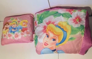 Disney Prinzessin Schlafsack mit Aschenputtel und Kissen mit Belle, Aschenputtel a - Bild 1 von 2