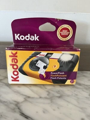 Kodak Single Use Power Flash 35mm Disposable Camera 27 Exposure Vtg 90s Y2K NEW - Image 1 of 4