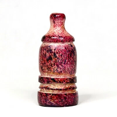 Repuesto de torre de jabonera tallada a mano africana pieza de ajedrez rosa de 2" 07514 Foto 1 de 3