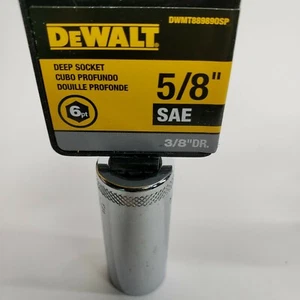 Socket Deep 3/8drive 6pt 5/8in, PartNo DWMT88989OSP, by Stanley Consumer Tools, - Picture 1 of 2