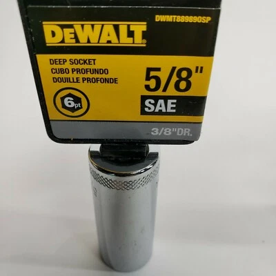 Socket Deep 3/8drive 6pt 5/8in, PartNo DWMT88989OSP, by Stanley Consumer Tools, - Image 1 of 2