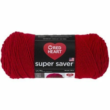 Red Heart Super Saver Yarn - Cherry Red