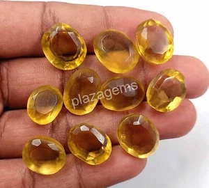 100 Ct Brazilian Yellow Citrine EGL Certified Loose Gemstone Oval Cut Lot 4SUH - Picture 1 of 9
