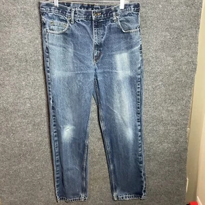 Members Mark Straight Jeans Men 34 Blue Denim 34x32 - Picture 1 of 7