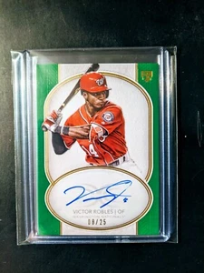 2018 Topps Definitive Victor Robles Auto Rookie Green /25 - Picture 1 of 2