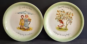 Holly Hobbie Collector's Edition Set of 2 10" Sunshine Plates Decorative Vintage - Picture 1 of 9