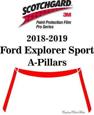 Película de protección de pintura 3M Scotchgard serie Pro 2018 2019 Ford Explorer Sport Foto 1 de 3