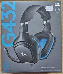 Logitech G432 7.1 Surround Gaming Headset Wired PC PS4 Xbox One Nintendo Switch - Picture 1 of 12
