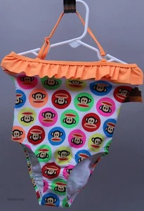 Paul Frank weiß mit Affe einteiliger Badeanzug Badeanzug Größe 4 neu mit Etikett - Bild 1 von 1