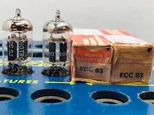 Closely Matched Pair Radiotron 12AX7 ECC83 NOS NIB Tested Strong Balanced Tube - Picture 1 of 24