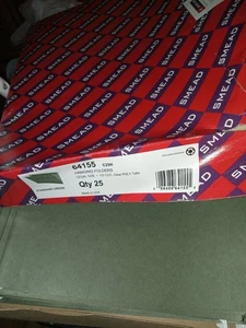 Cartella portadocumenti da appendere, con schede, dimensioni legali, verde standard, 25 per scatola (64155) - Foto 1 di 11