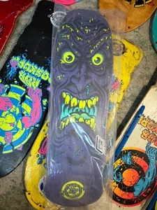 Rob Roskopp Skateboard Deck Purple Reissue Santa Cruz - Picture 1 of 2