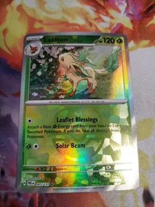 Leafeon Master Ball Pattern NM 005/131 Sv: Prismatic Evolutions Holo Pokemon - Picture 1 of 2