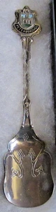 #10) SILVER PLATED TEA SPOON PETERBOROUGH CATHEDRAL CITY CAMBRIDGESHIRE ENGLAND - Picture 1 of 2