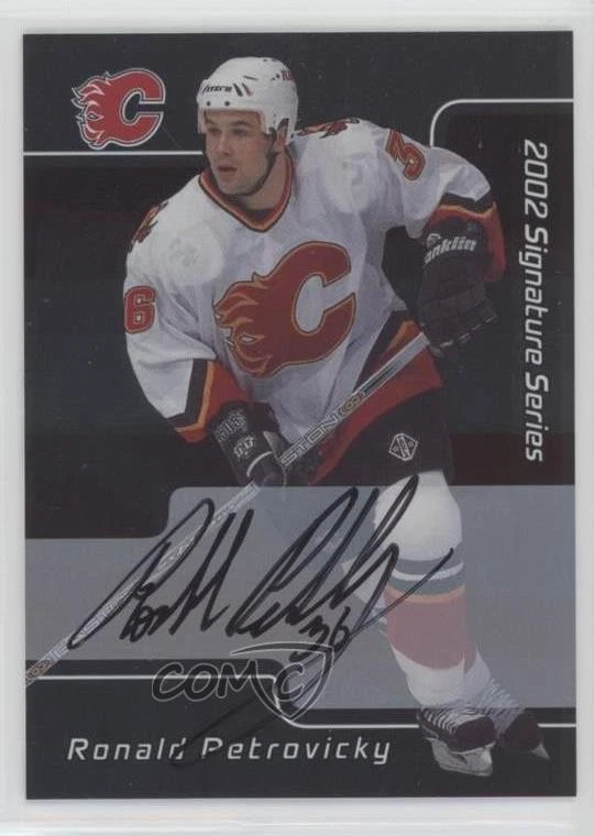2001-02 ITG Be A Player Signature Series Auto Ronald Petrovicky #055 Auto - Image 1 of 2