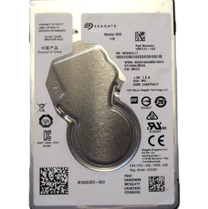Seagate ST1000LM035 1RK172-123 WU (WDEN) 2.5" 1TB MCC3 China Sata SEP/2017 - Picture 1 of 1