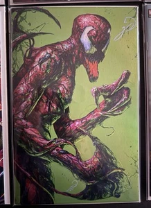Carnage C2E2 (2025)  Johnny Desjardins SIGNED Green Foil Sketch Book Ltd 50 NM/M - Picture 1 of 14